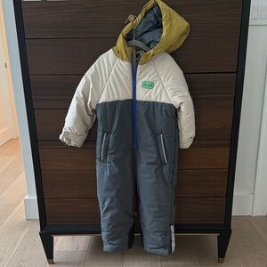 Zara Kids Ski Collection Jacket in Yellow and Gray